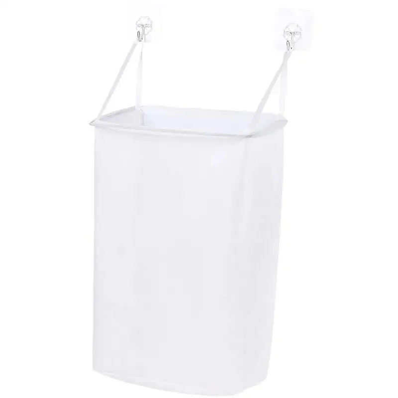 Hanging Net Bag With Sticker Wall-Mounted Laundry Basket Dirty Clothes Storage Basket Bathroom Organzier Mesh Bag Laundry laundry basket portable hamper portable storage basket