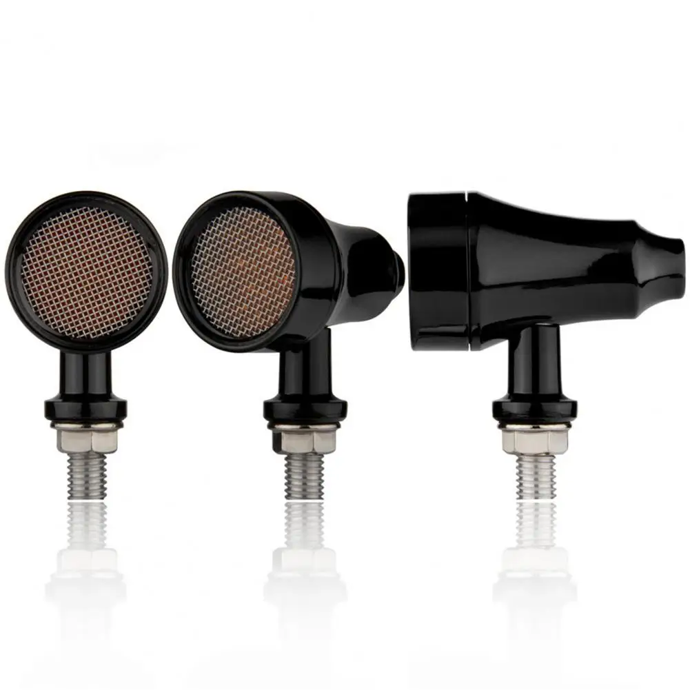 

Excellent Horn with Net Black Motorcycle Turn Signal Indicator Light Easy Installation Turn Signal Motorbike Parts