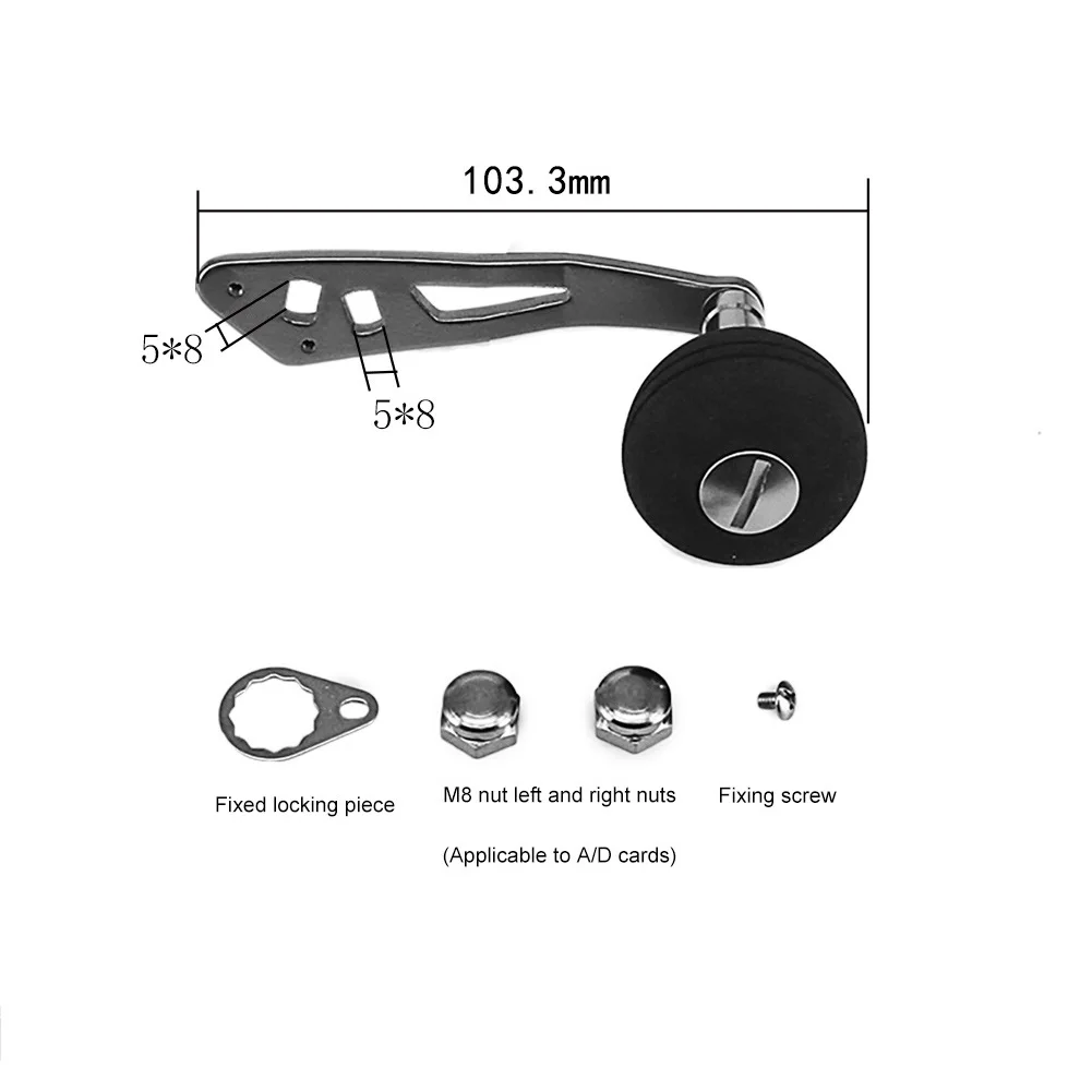 AllMetalPowerSingleFishingReelHandleEVAKnobReelDIY