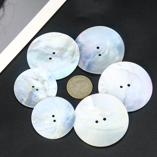 50Pcs/Lot Natural Mother Of Pearl Shell Buttons For Scrapbook DIY