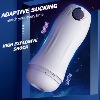 Automatic Blowjob Sucking Masturbators For Men Vagina Vibrator Male Masturbation Cup Pussy Pocket Multi-Voice Adult Sex Shop 18 3