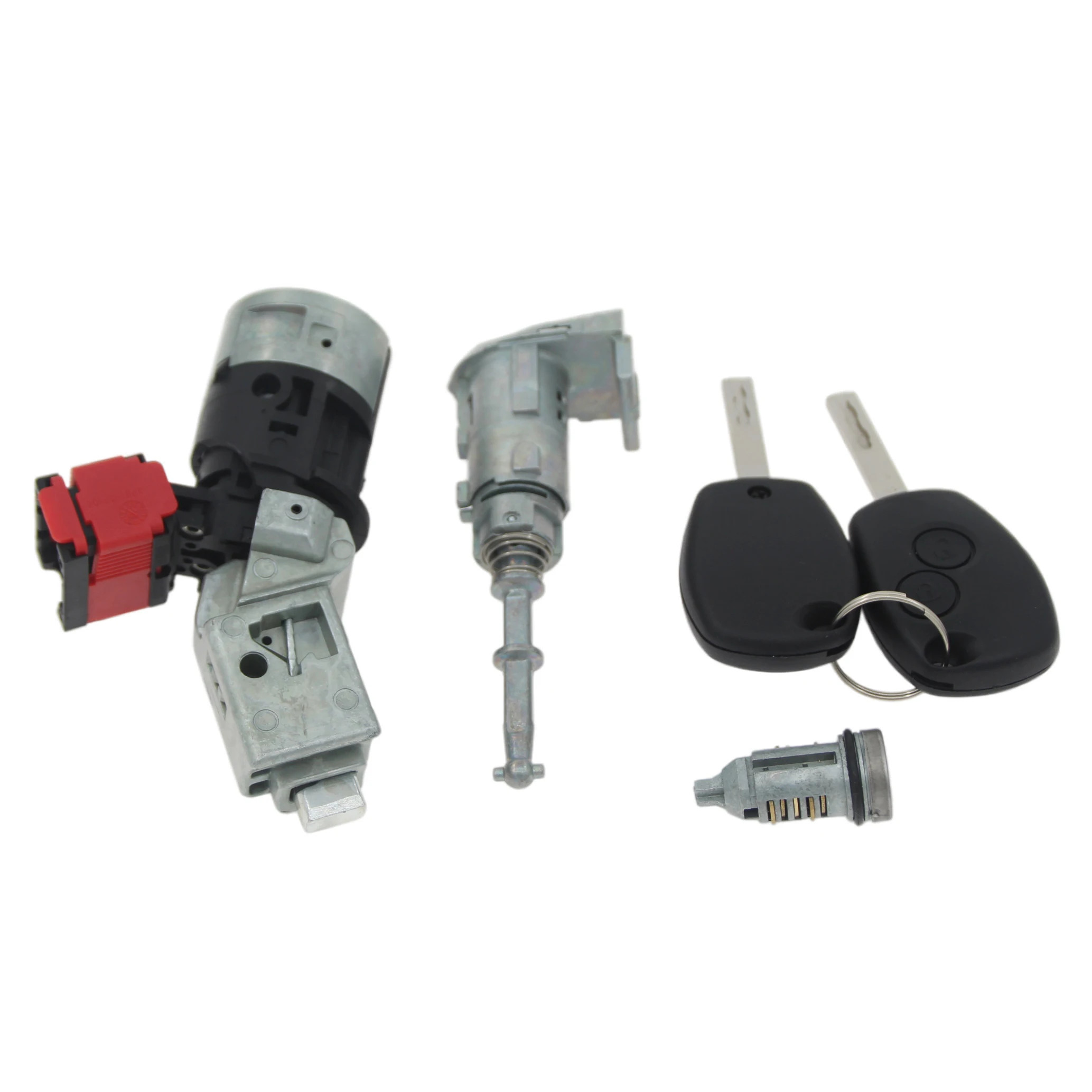 Compete Lock Set Ignition Switch Cylinder Door Lock Tumbler  2 Keys For Renault Kangoo Iii Modus Master Vauxhall Opel 806012544R