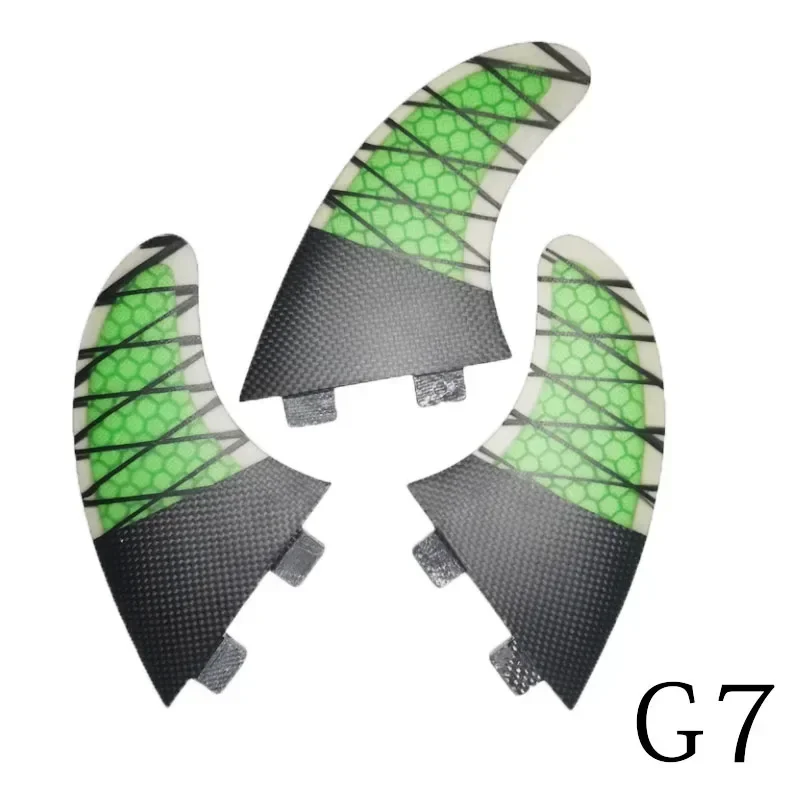 新しいサーフボードフィン 3 個セット BiLong FCS ボックス G7