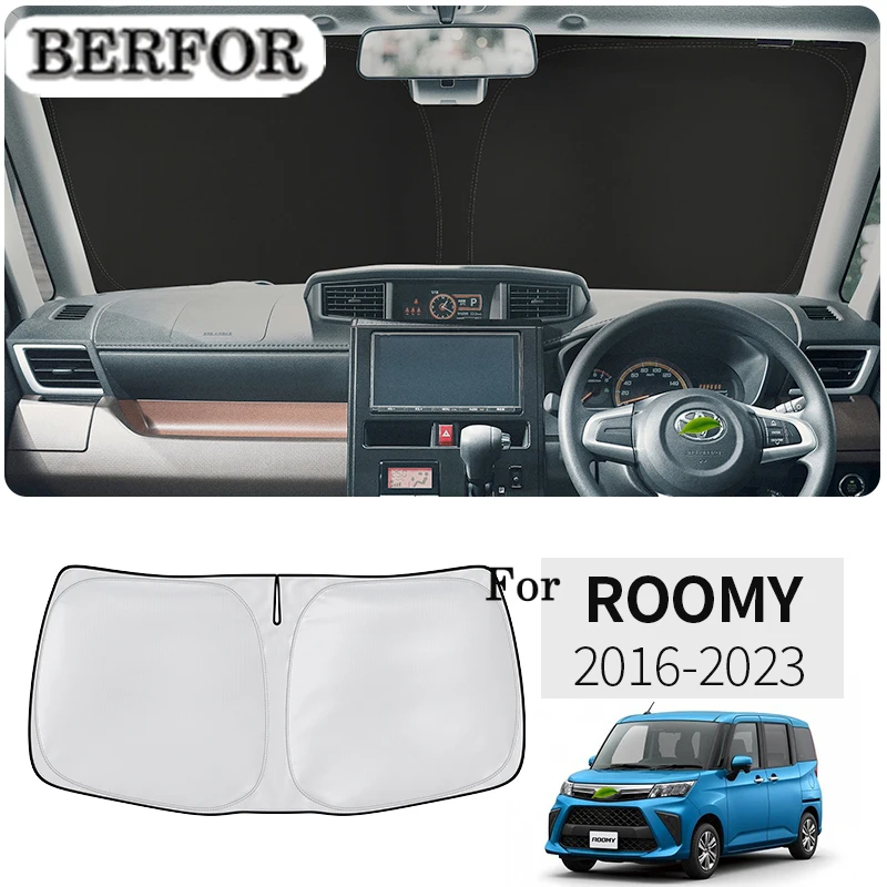 For Toyota Roomy Tank-Car Styling Nano-Insulat Windshield Sunshade Front Window Sun Shade Visor Interior Accessories