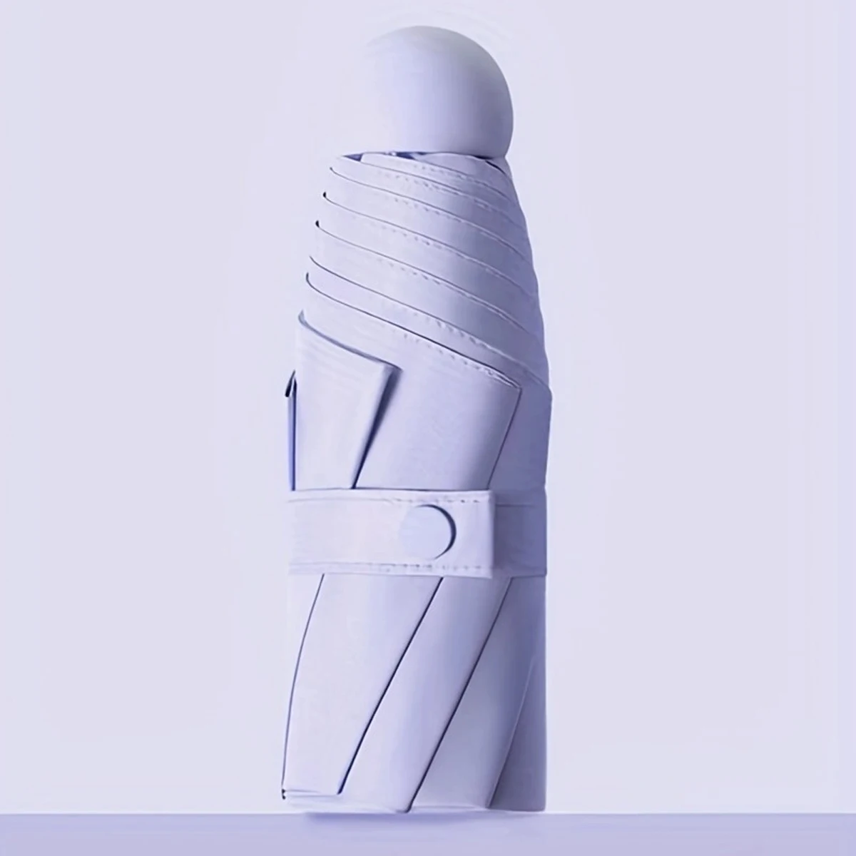Manual Pocket Umbrella, Mini Compact Umbrella, Cute Solid Color UV Protection Portable Umbrella