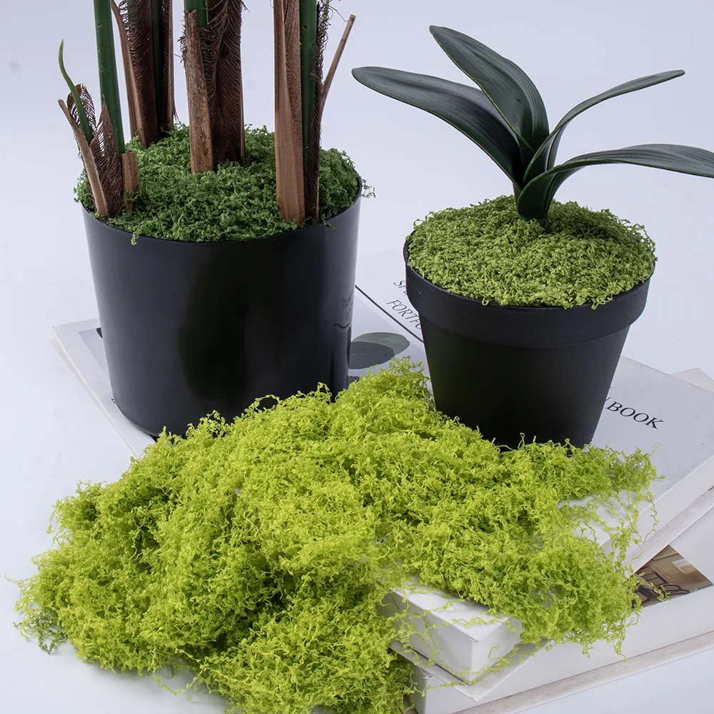 Realistic Artificial Moss Sheet for DIY Scenery Fairy Gardens Green Walls Decoration Easy to Cut