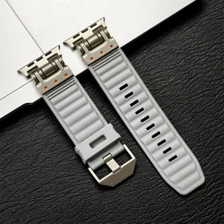 Silicone Soft Sports Band for Smartwatches - Comfortable & Durable Bracelet Strap (Light grey)