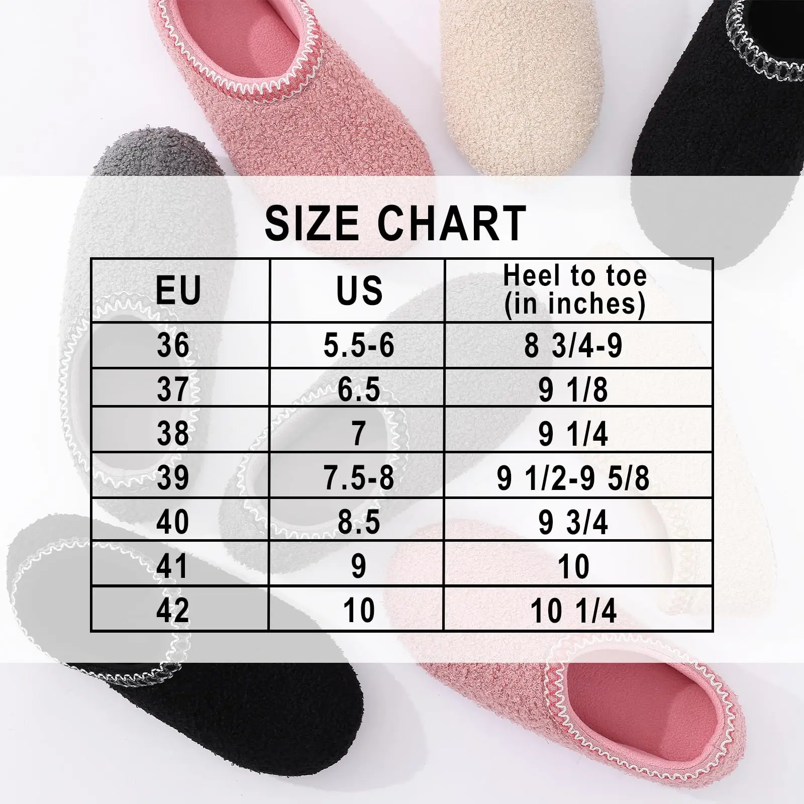 Women Slippers Fur Indoor Flat Slippers Winter Fuzzy Slippers For Ladies