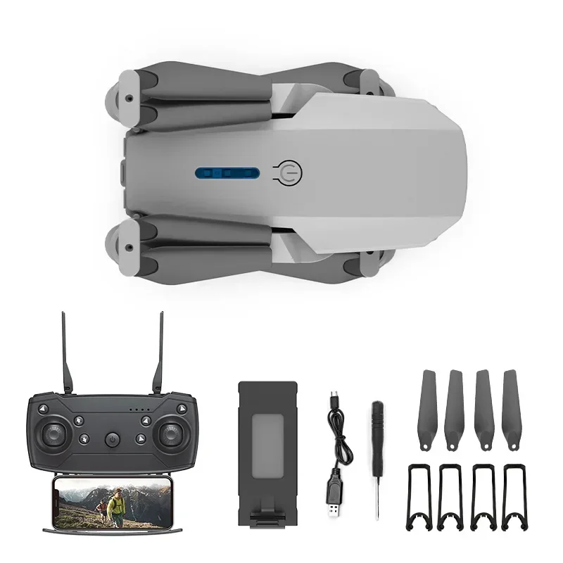 E88 Pro WIFI FPV Drone Wide Angle HD Camera Height Hold Foldable Quadcopter Helicopter