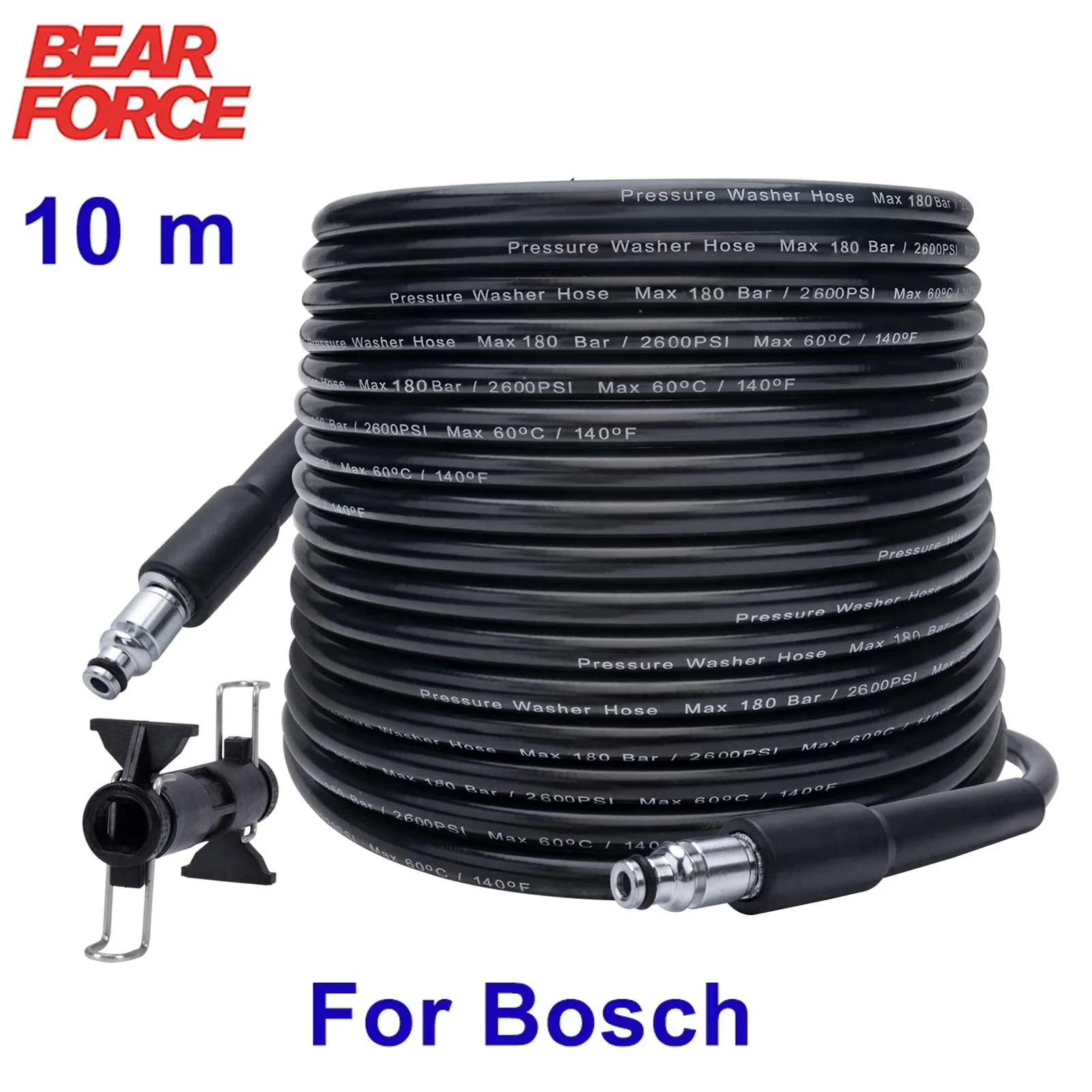 Pressure Washer Hose 10 m High Water Cleaning Hose Pipe Cord Car Washer Extension for Bosch High Pressure Cleaner