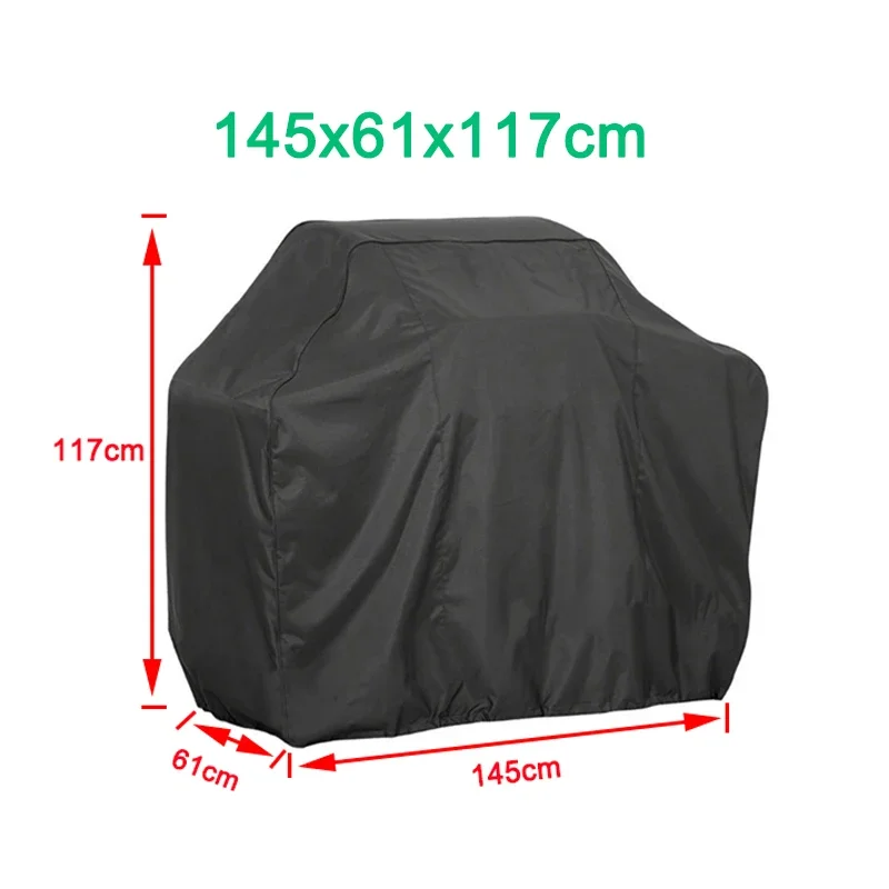 BBQ Grill Barbeque Cover Anti-Dust Waterproof Weber Heavy Duty Charbroil BBQ Cover Outdoor Rain Protective Barbecue Cover 6