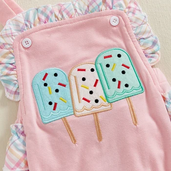 Toddler Girl Sleeveless Romper Adorable Watermelon Print Ruffles Summer Jumpsuit with Matching Headband Set Cute Outfits for 2