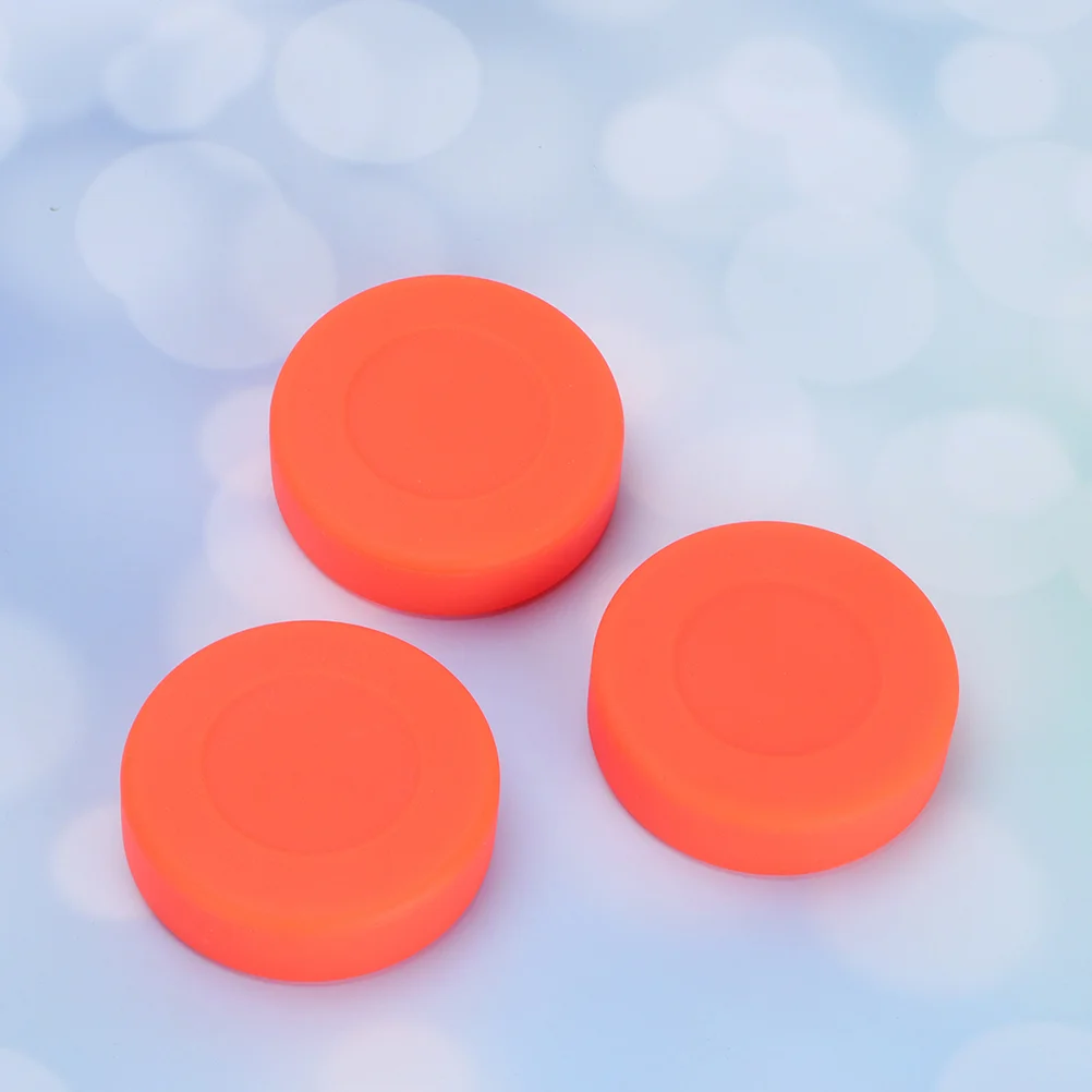 

10 Pcs Standard Hockey Pucks Balls Rubber Accessory Adjustable Sports Supplies Bounce for Game