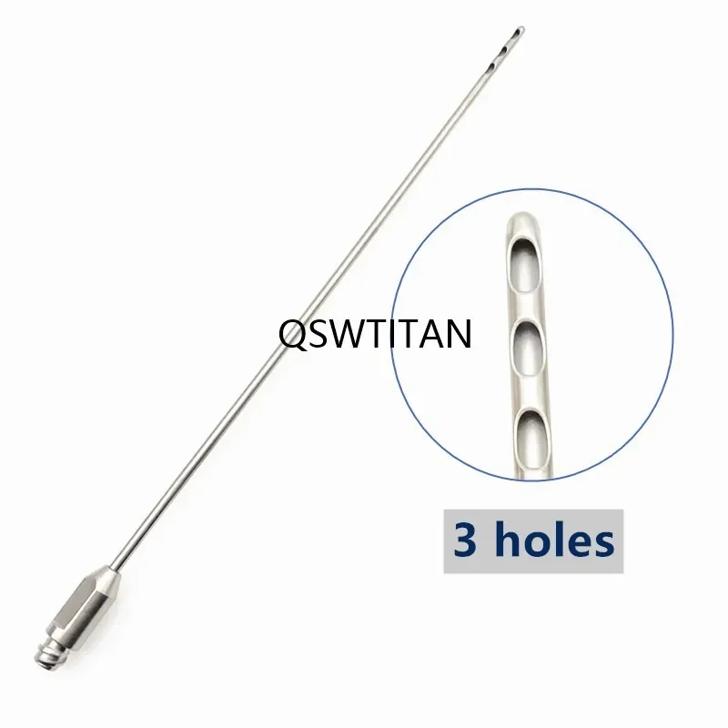 Three Hole fat harvesting cannula for stem cells liposuction cannula fat transfer needle 1pcs plastic surgery tool small needle