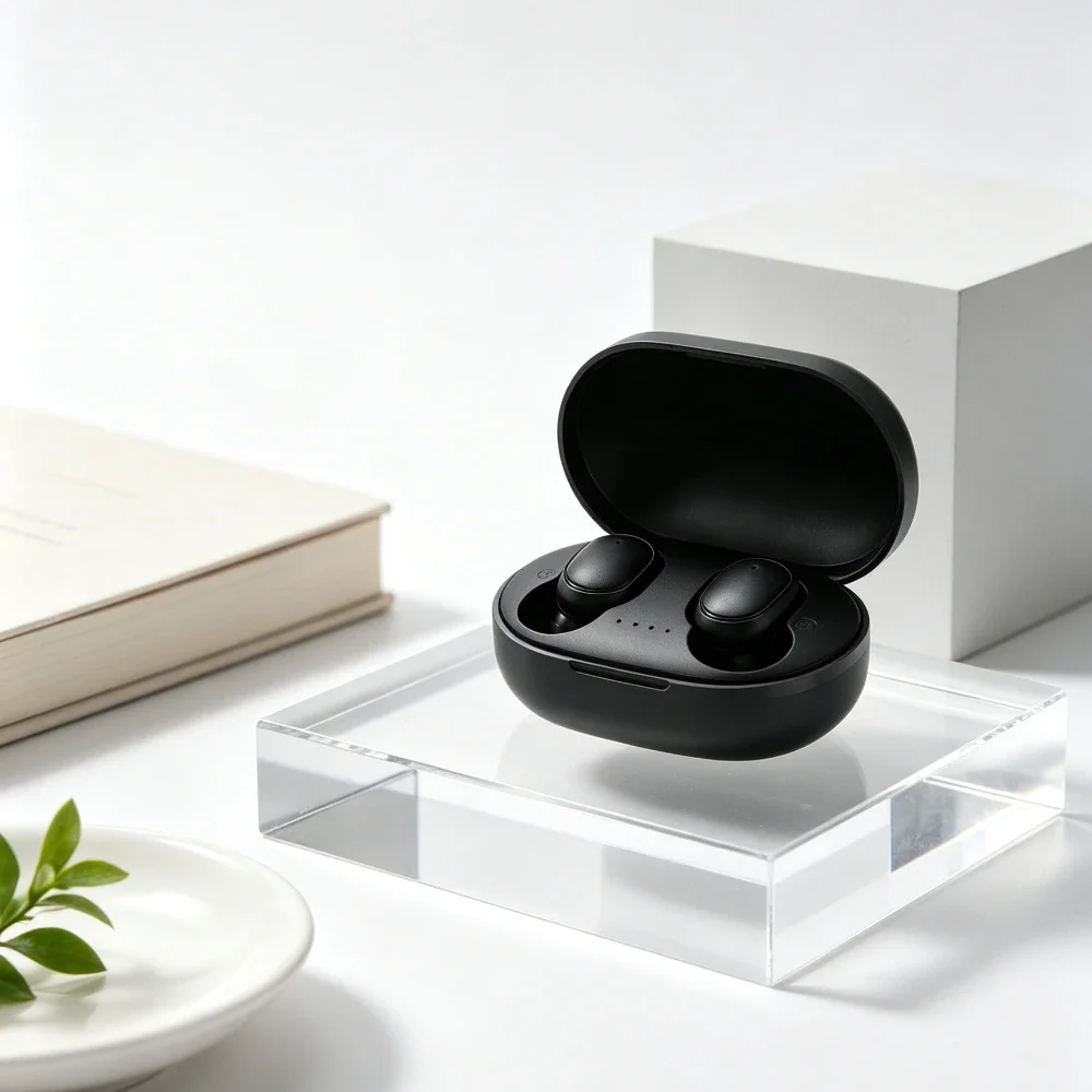 Compact Wireless Bluetooth Earbuds with Enhanced Sound and Secure Fit
