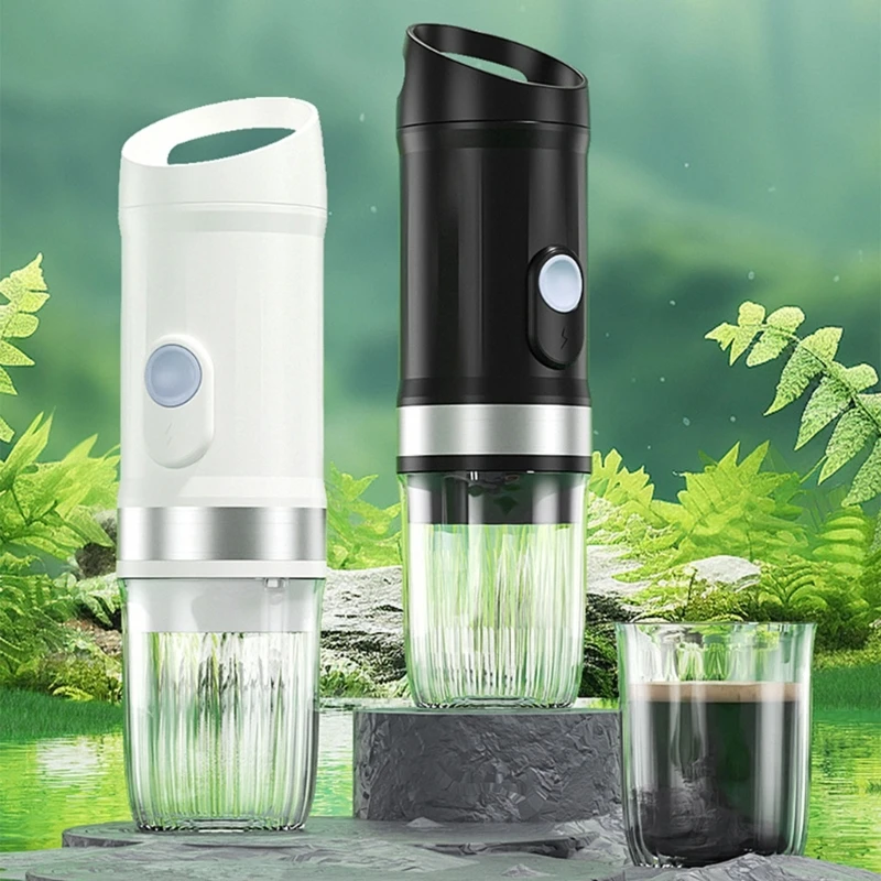 Small Portable Coffee Maker Electric Capsules Coffee Portable Machines Fit Powder and Capsules