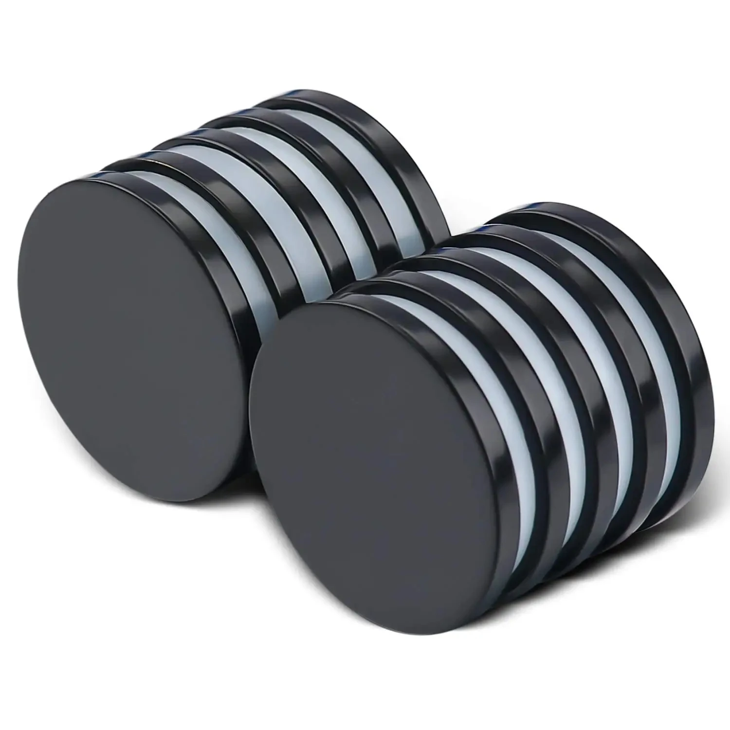 Wholesale of 32 * 3 epoxy black strong magnetic magnets neodymium iron boron strong magnetic magnet magnetite back adhesive