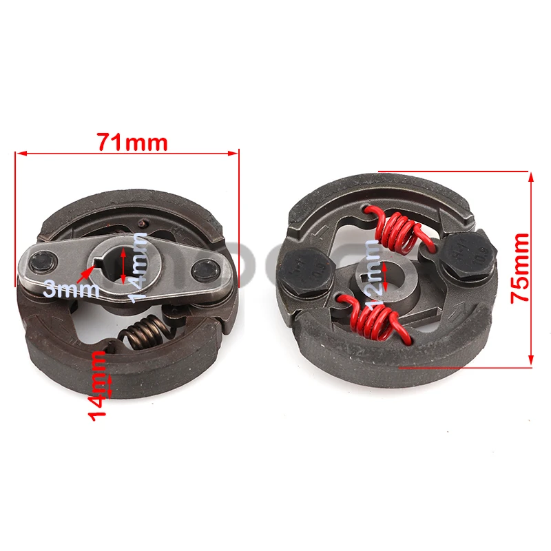 spring for Racing Heavy Duty 2 Stroke Mini Moto Clutch Pad 43cc 47cc 49cc Engine Pocket Dirt Bike ATV Quad Crosser