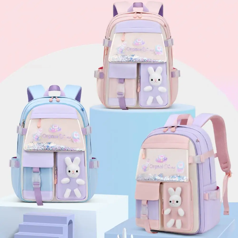 Durable Tear Resistance Waterproof Wear-resistant Anti-scratch Multi Pockets Backpack Students Backpack Book Storage