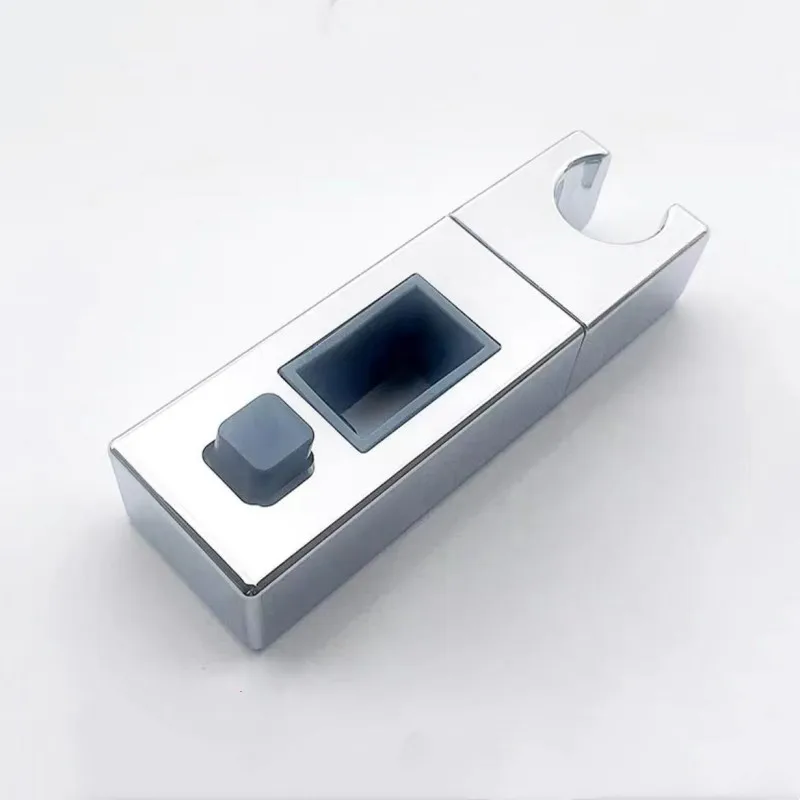 Universelle 18x30 MM Duschstangenhalterung: Langlebiger, verstellbarer Chrom-Schieberhalter für Ersatzteile für Handbrausen im Badezimmer – Detail 5