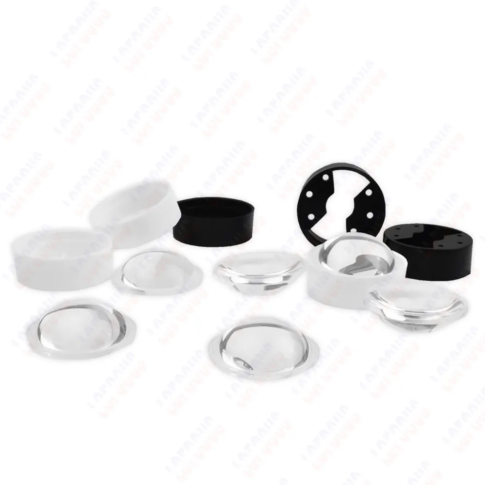 Multi-Angle IR UV LED Glass Lens Reflector with Holder for High-Power Lamp Light Beads