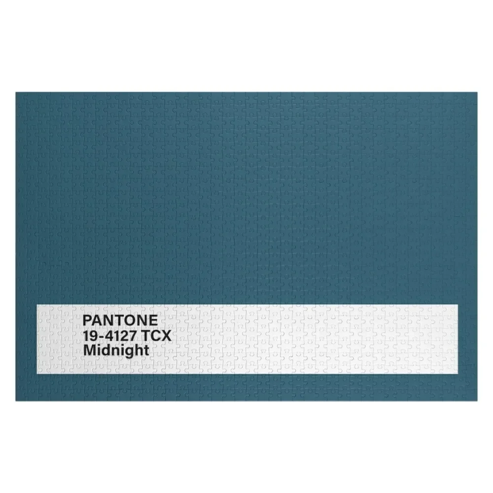 PANTONE 19-4127 TCX Midnight Jigsaw Puzzle Christmas Toys Baby Wooden Wooden Animal Puzzle funny printing midnight run equine shopping tote bag recycling canvas shopper shoulder horse animal abstract art handbag