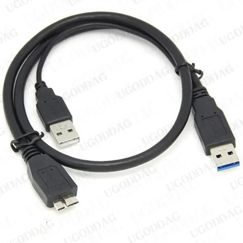 USB 3.0 Male To Micro USB 3 Y Cable with Extra Power USB3.0 Male To Micro USB3.0 B Adapter Cable For HDD Hard Drive USB Adapter