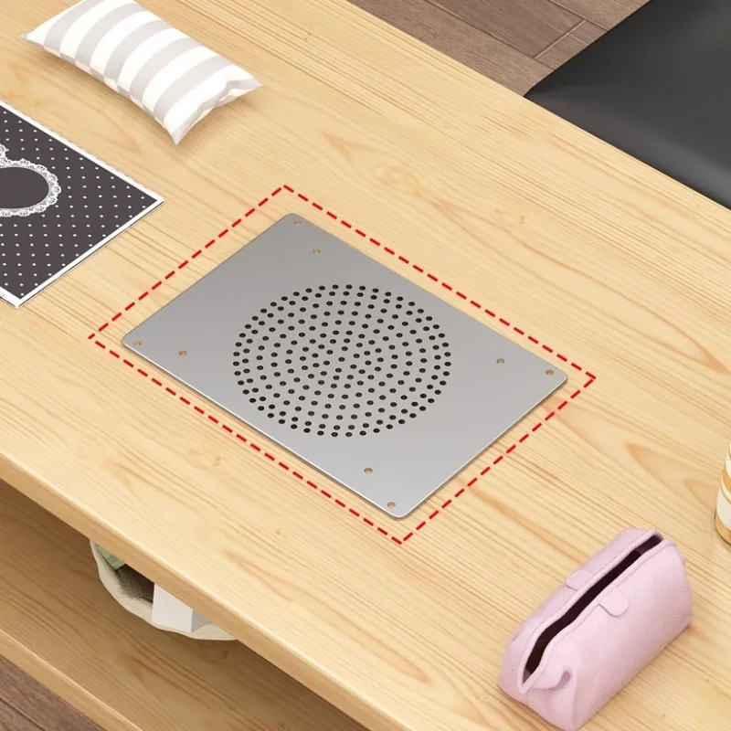 Salon Simple Nail Table Wooden Nordic Receptionist Speciality Manicure Table Minimalist Vacuum Manicure Tafel Furniture HD50ZJ