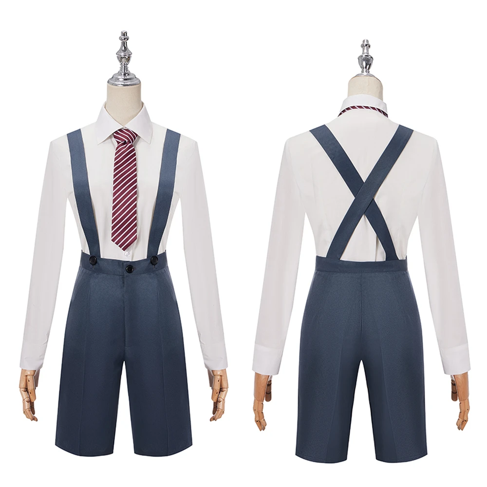 thumbnail image 1 of Disfraz de Anime Matilda the Musical para mujer, traje de uniforme escolar gris con corbata, atuendo de carnaval de Halloween para hombres, mujeres, niños y niñas, 1 of 5