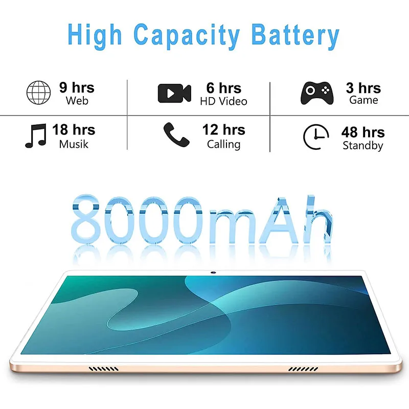Global Version Facetel Q10 Tablet 10 Inch Octa Core 4+64GB 8000 mAh Tablete  PC 120Hz 2.5K LCD Display Golden Tablet Android 11 - AliExpress