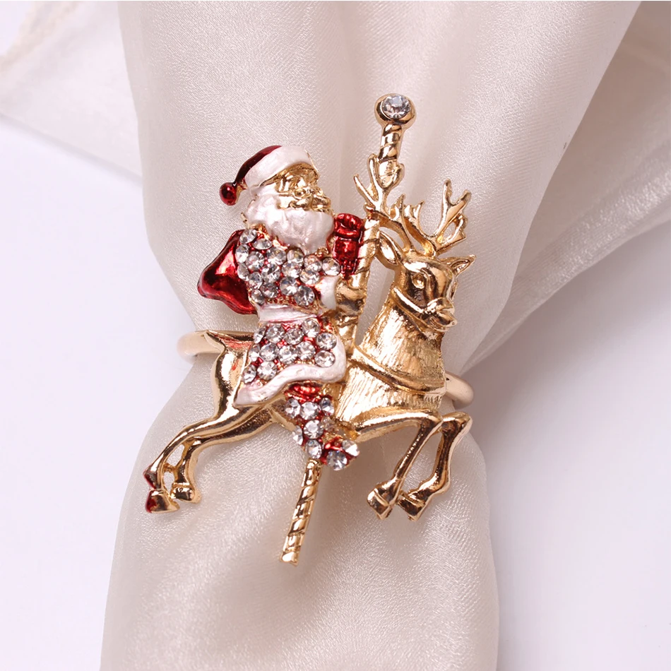 Christmas Napkin Holder 4PCS for Party Supplies Decor