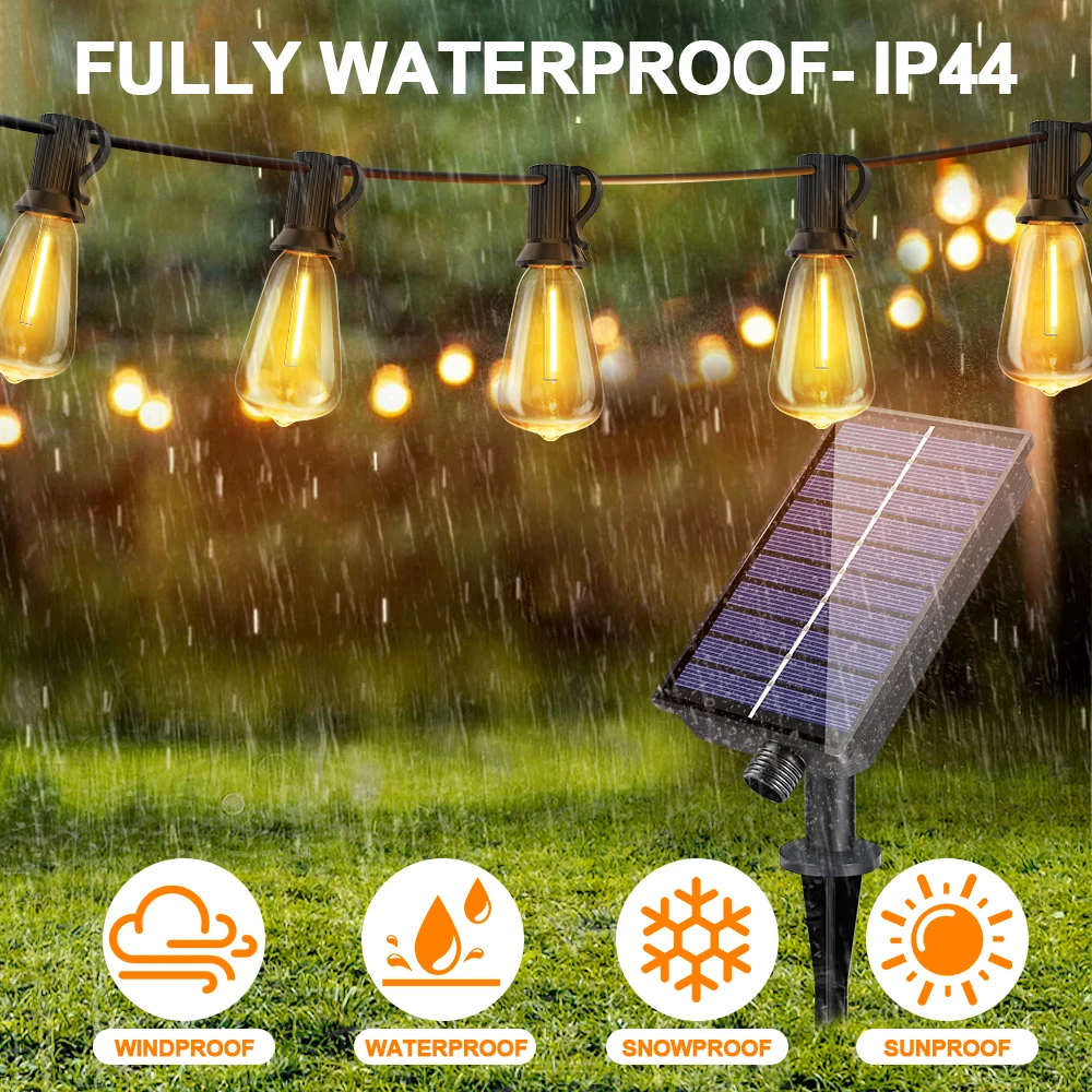 Luci Da Giardino Solari A Sospensione - Impermeabili IP55, Forma Barattolo, Per Esterni E Patio