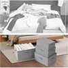 Large Capacity Fabric Storage Boxes with Lids and Handles - Foldable Covered Bins for Clothes, Toys - for Closet, Bedroom, Home 6