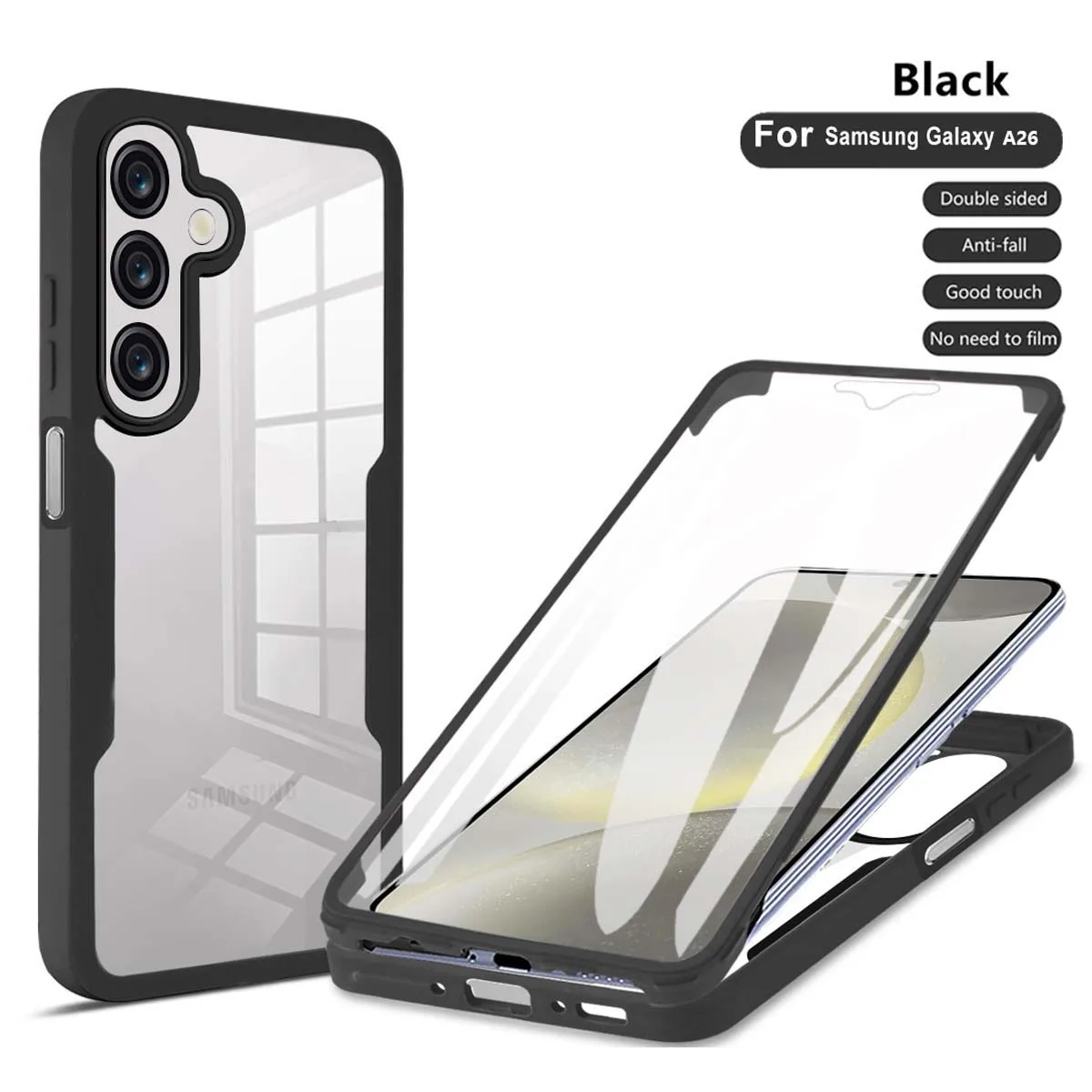 Crystal Clear 360° Protective Phone Case - Shock and Drop Resistant