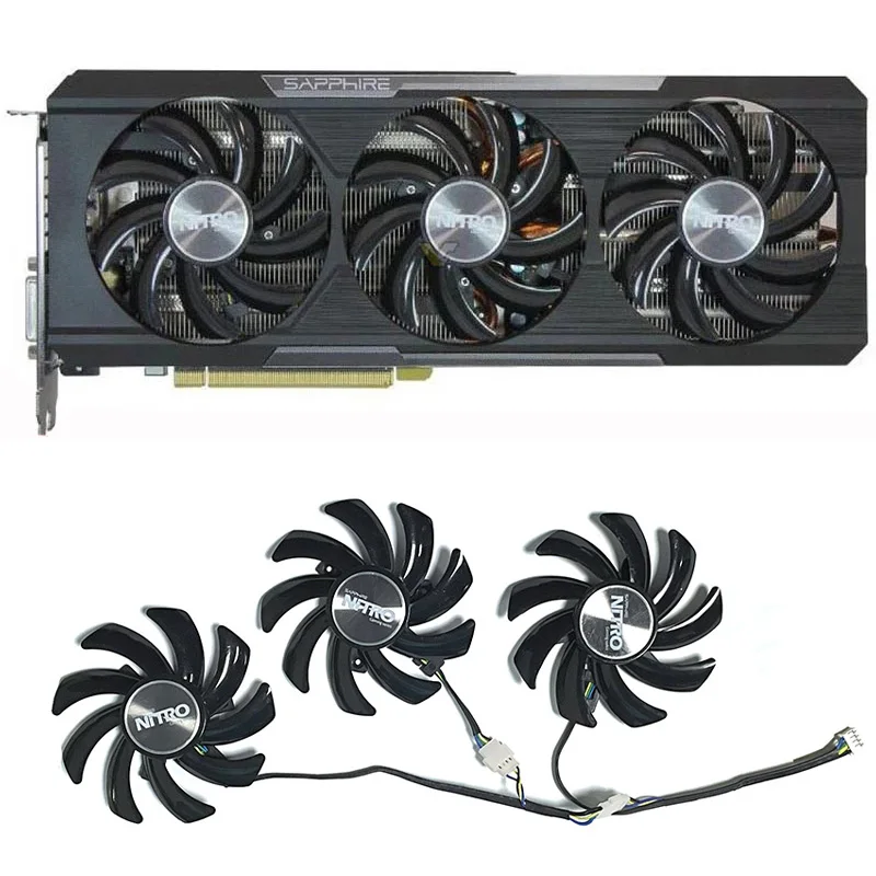 

FDC10H12D9-C 85mm 4pin R9 390X GPU Cooler Fan Replacement Sapphire Radeon Nitro R9 280X 290 290X 390 390X Tri-X Graphics Card