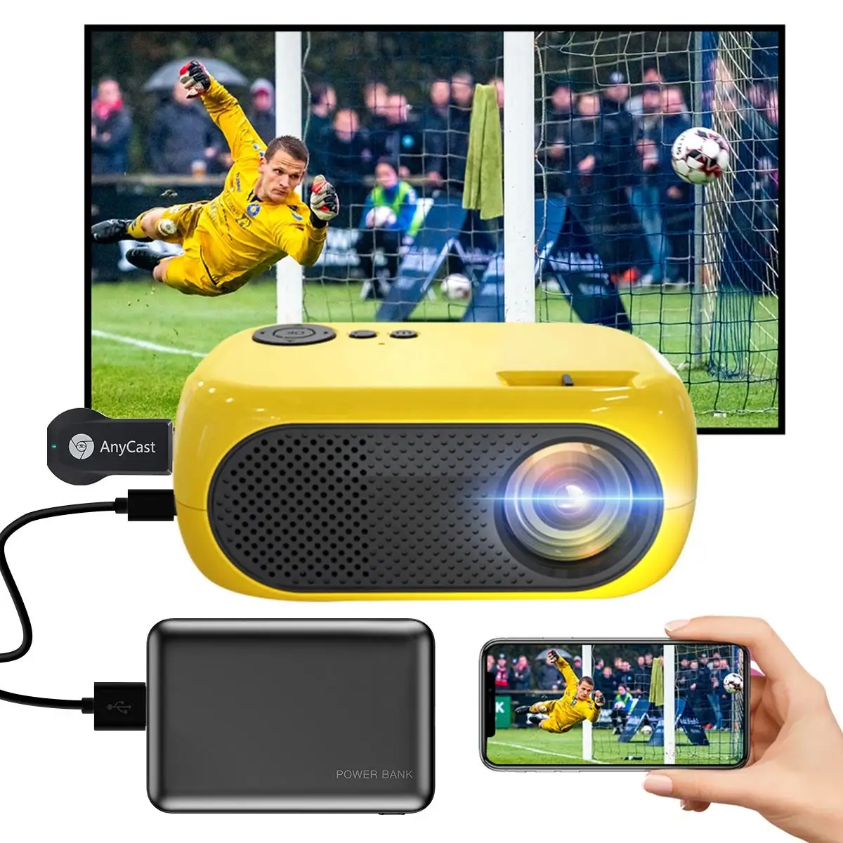 DLP Mini Projector Smart TV Android 9.0 7000 Lumens 2+16G 5G WiFi BT4.2 4K  1080P Full HD Movie Proyector Portable Home Theater - AliExpress