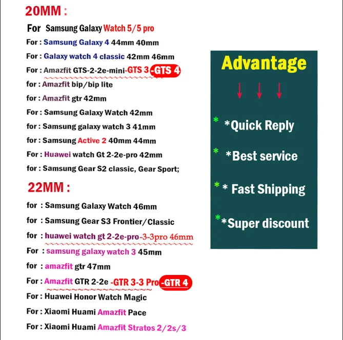 Versatile Sport Silicone Watch Band - Multiple Sizes Available