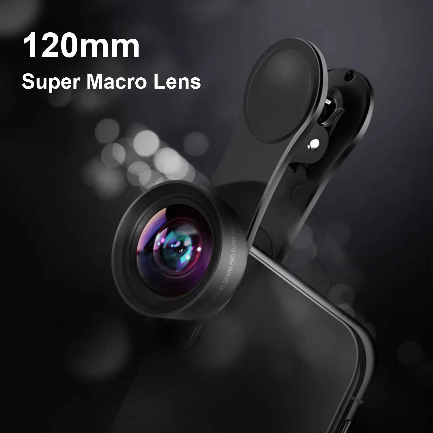 

120MM Smart Phone Macro Lens HD 10x Super Macro Lens with Universal Phone Clip for Insect Jewelry Eyelash Mobile Shooting