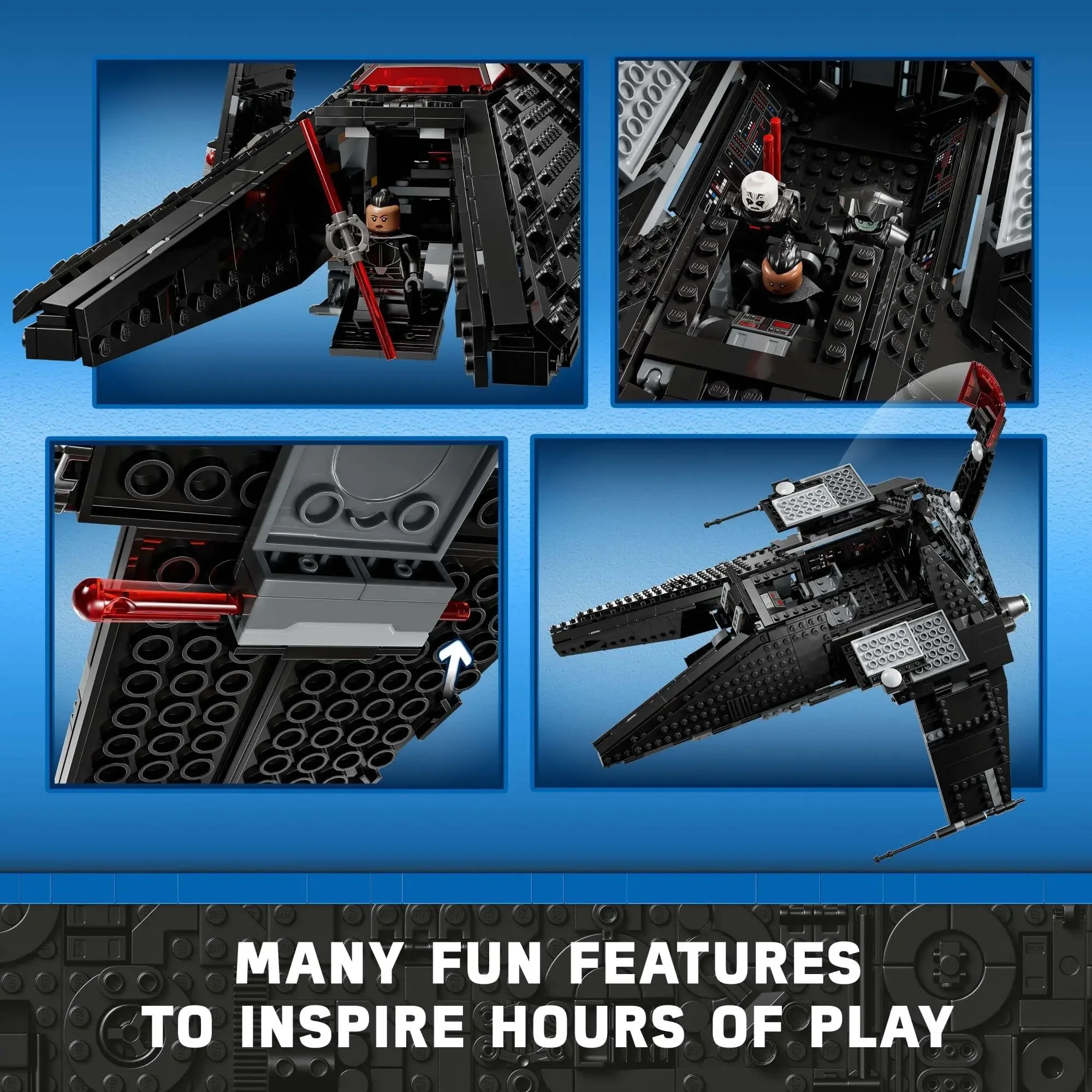 パーツ Yuhi LEGO Star Wars Inquisitor Transport Scythe 75336 Buildable
