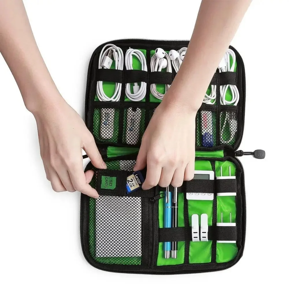 UTHAI T47 HDD Cable Storage Bag Travel Mobile Hard Drive U Disk Organizing Package Earphone SSD Charger Protable Storage Box portable hard drive bag data cable storage bag cable storage bag hard drive box hard drive case cable organizer pouch digital accessories bag electronic accessories case