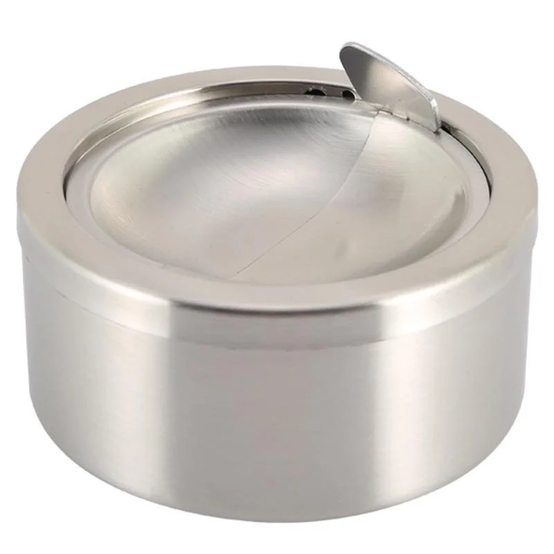 Creative Ashtray Household Stainless Steel Funnel Ash Proof Ashtray Personalized Multi Function Office Indoor Outdoor Accessorie for cigarettes ashtray,stainless steel ashtray