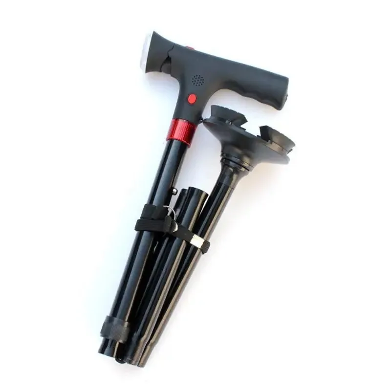 Collapsible Telescopic Non-slip Aluminum Alloy With Light Folding Cane Cane Elderly People for Mothers the Elder Fathers 1