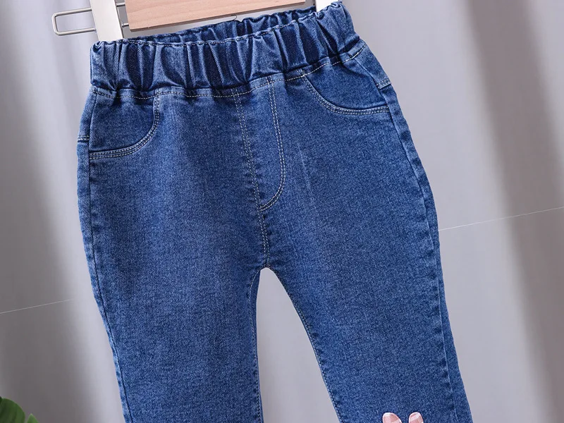 سراويل للأطفال بطباعة كرتونية ، جينز فضفاض غير رسمي يناسب جميع الملابس ، أولاد وبنات ، ربيع ، خريف ، جديد ،