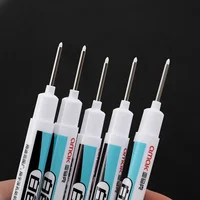 5/10PCS/Set 0.7mm 20mm Long Nib White Marker Pens Multi-Purpose Deep Hole Quick-drying Carpenter Oily Pen for Bathroom Wood 1