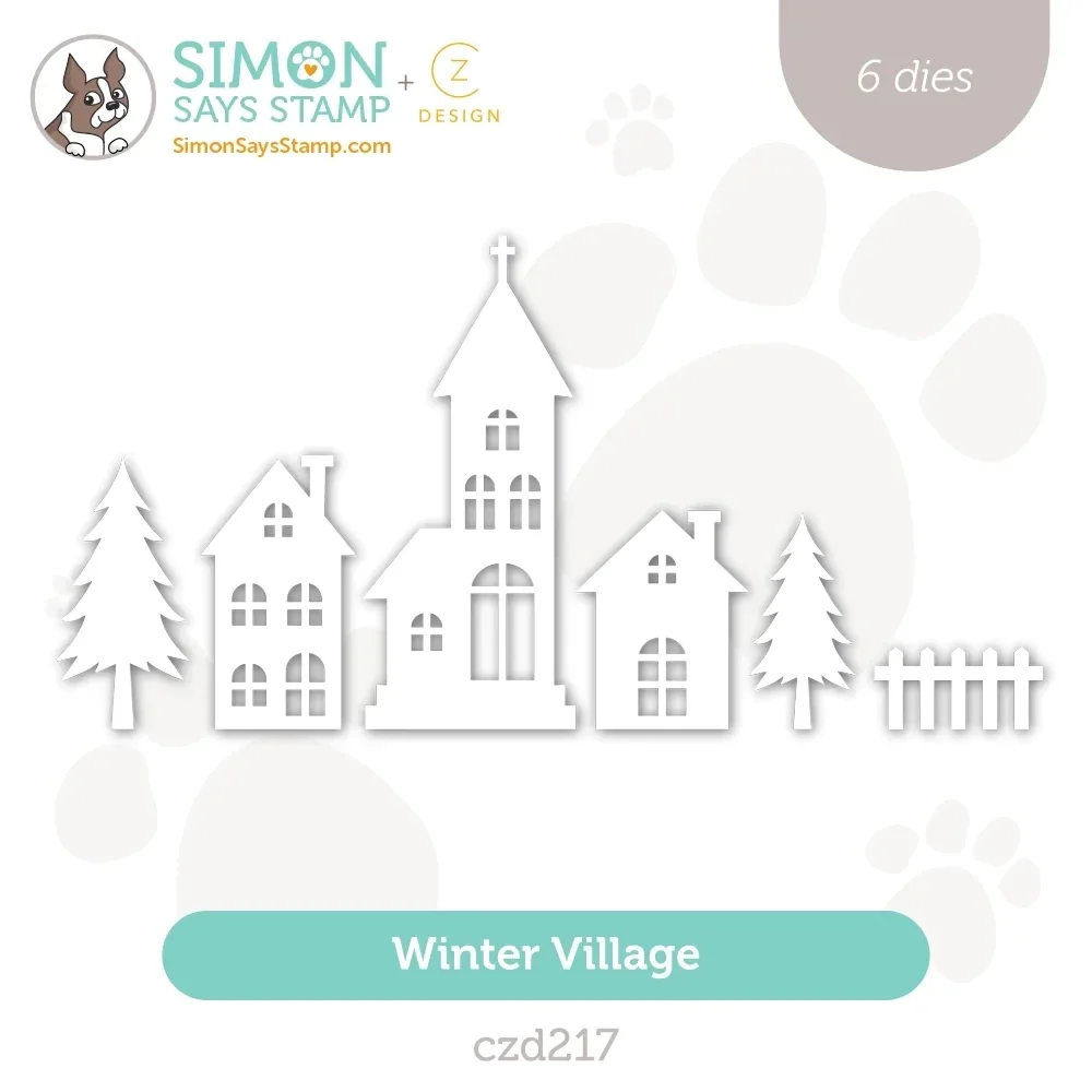 

Metal Cutting Dies Winter Village die set For DIY Scrapbook Cutting Die Paper Cards Embossed Die Cut