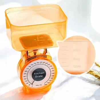 Restaurant Cooking Spring Scale Food Vegetables Scale Weighing Dial 1kg Mechanical Home Kitchen Scales Kitchen Weight Scales