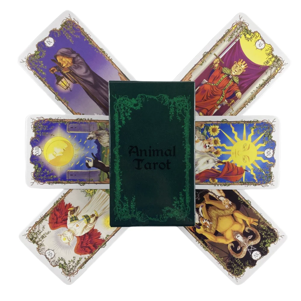 

Animals Tarot Cards Of Rider Full English Edition Playing Deck Fortune Guidance Telling Divination Oracle Board Game