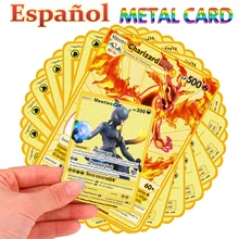 26 styl hiszpański Pokemon metalowe litery V MAX GX złota karta najlepiej sprzedających się dzieci gra bitewna Charizard złote karty Vmax Pokmon tanie tanio TAKARA TOMY CN (pochodzenie) 4-6y MATERNITY W wieku 0-6m 7-12y 7-12m 12 + y 13-24m 25-36m can t eat pokemon card Certyfikat europejski (CE)