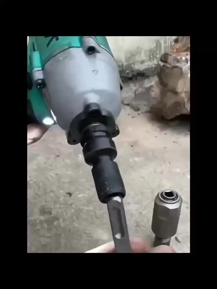 Adaptateur SDS Plus Vers Clé à Chocs – Convertisseur Marteau Perforateur En Visseuse à Percussion – Métal Robuste Pour Bricolage Pro