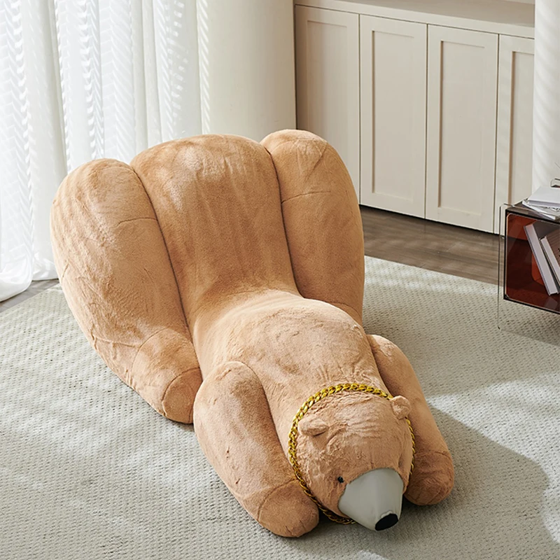 

Nordic Velvet Living Room Sofa Stretch Relaxing Designer Modern Single Sofa Chair Lounge Unusual Floor Decor Hallway Furniture